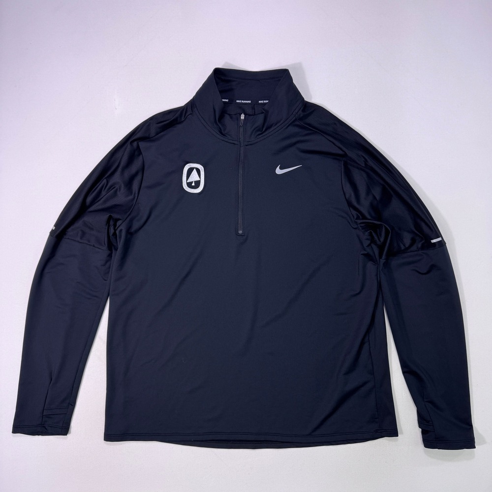 Nike Dri-Fit Oregon Track Club OTC NCAA Running 1/4 Zip Pullover Mens XL Black